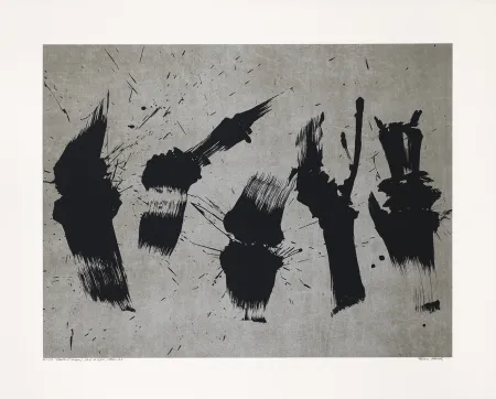 Screenprint Verdier - Branches et bourgeons, étude végétale