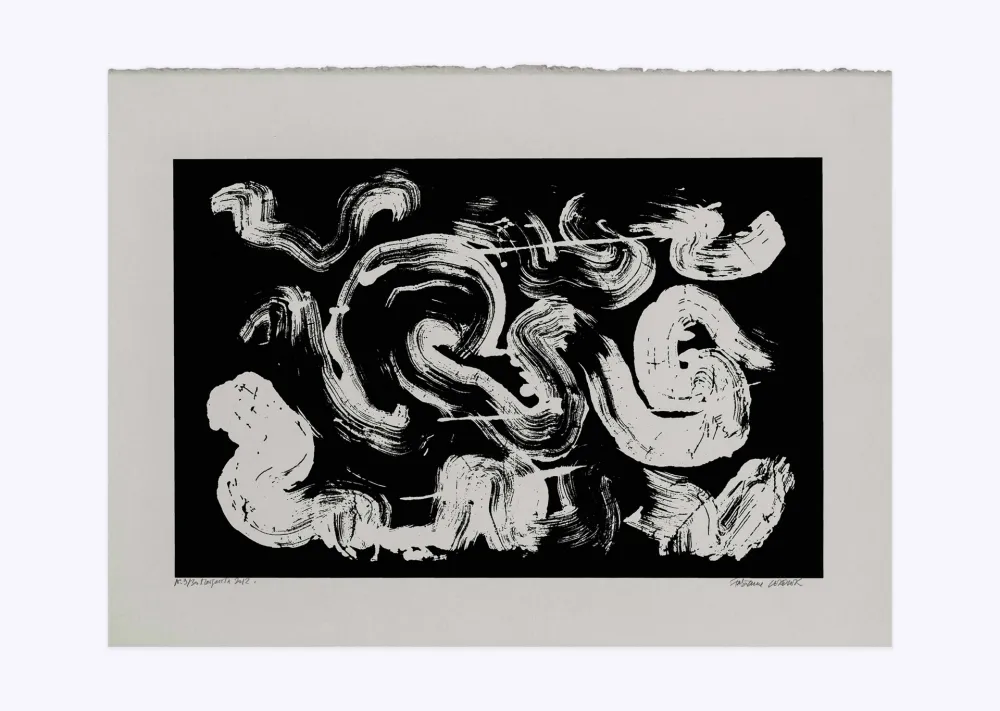 Screenprint Verdier - Etude de la coiffe de Margareta ou la pensée labyrinthique