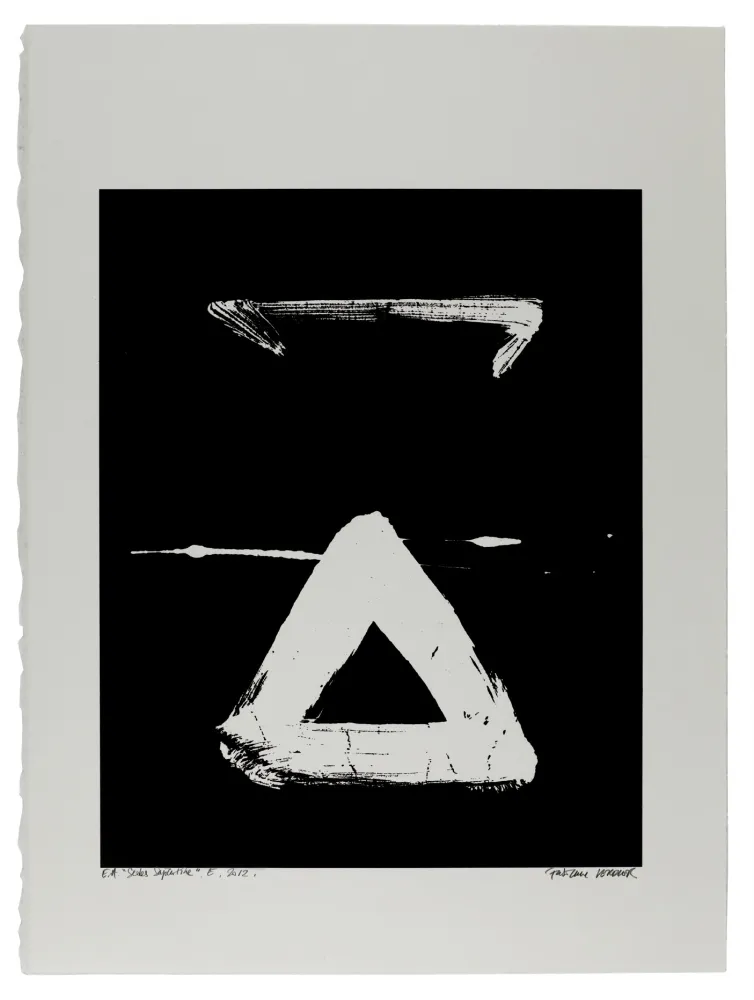 Screenprint Verdier - Etude du sedes sapientiae, étude n°7