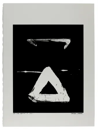 Screenprint Verdier - Etude du sedes sapientiae, étude n°7