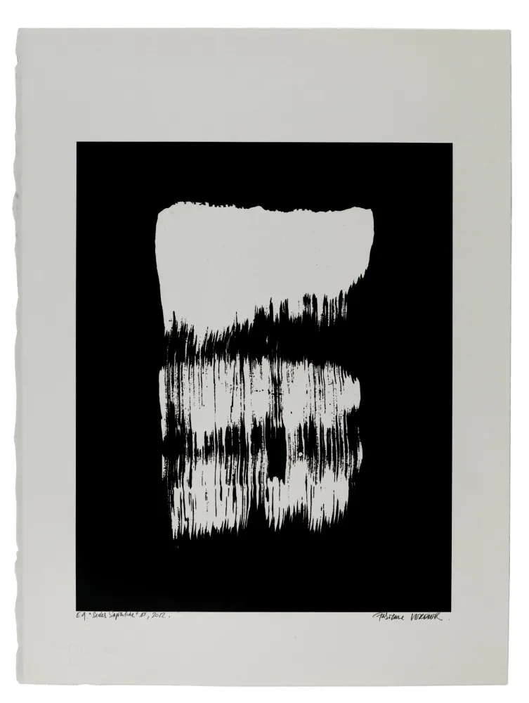 Screenprint Verdier - Etude du sedes sapientiae, étude n°8