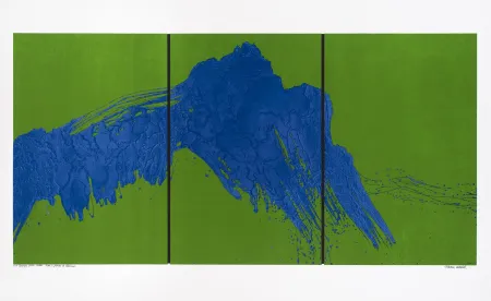 Screenprint Verdier - Montagne Sainte-Victoire, depuis le plateau de Bibémus