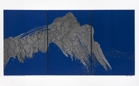 Screenprint Verdier - Montagne Sainte-Victoire, depuis le plateau de Bibémus, la nuit