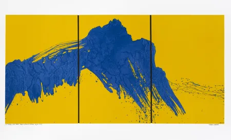 Screenprint Verdier - Montagne Sainte-Victoire, depuis le plateau de Bibémus, un jour d'été