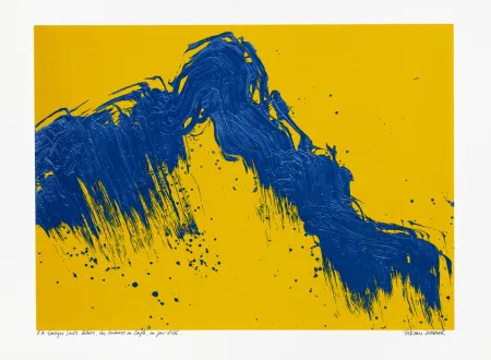 Screenprint Verdier - Montagne Ste Victoire  des Venturiers au Cengle