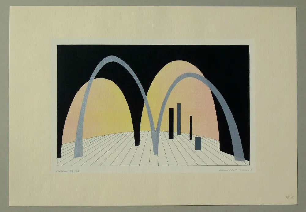 Lithograph Veronesi - Teatro 2 (tavola B)