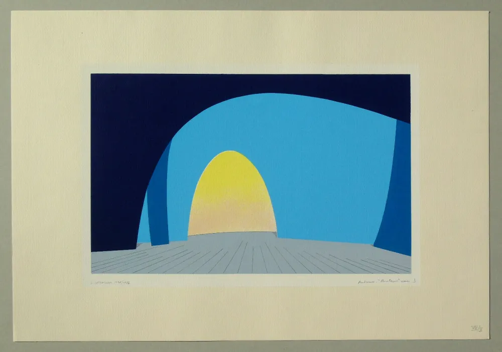 Lithograph Veronesi - Teatro 2 (tavola C)