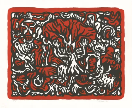 Lithograph Verschaere - The Outlaw Tree