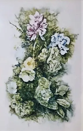 Lithograph Vespignani - Fiori