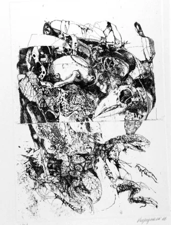 Engraving Vespignani - Rifiuti