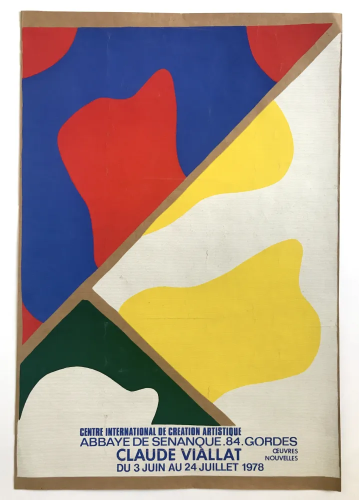 Poster Viallat - Abbaye de Sénanque, Gordes