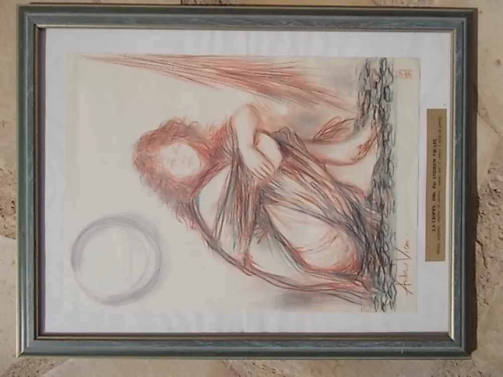 Lithograph Vicari - La Cioppa