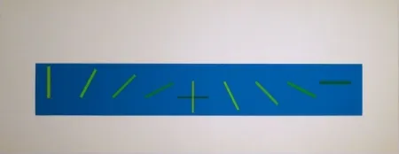 Screenprint Vieira - Croisement de directions opposées : 7 condictions de saturation chromatique
