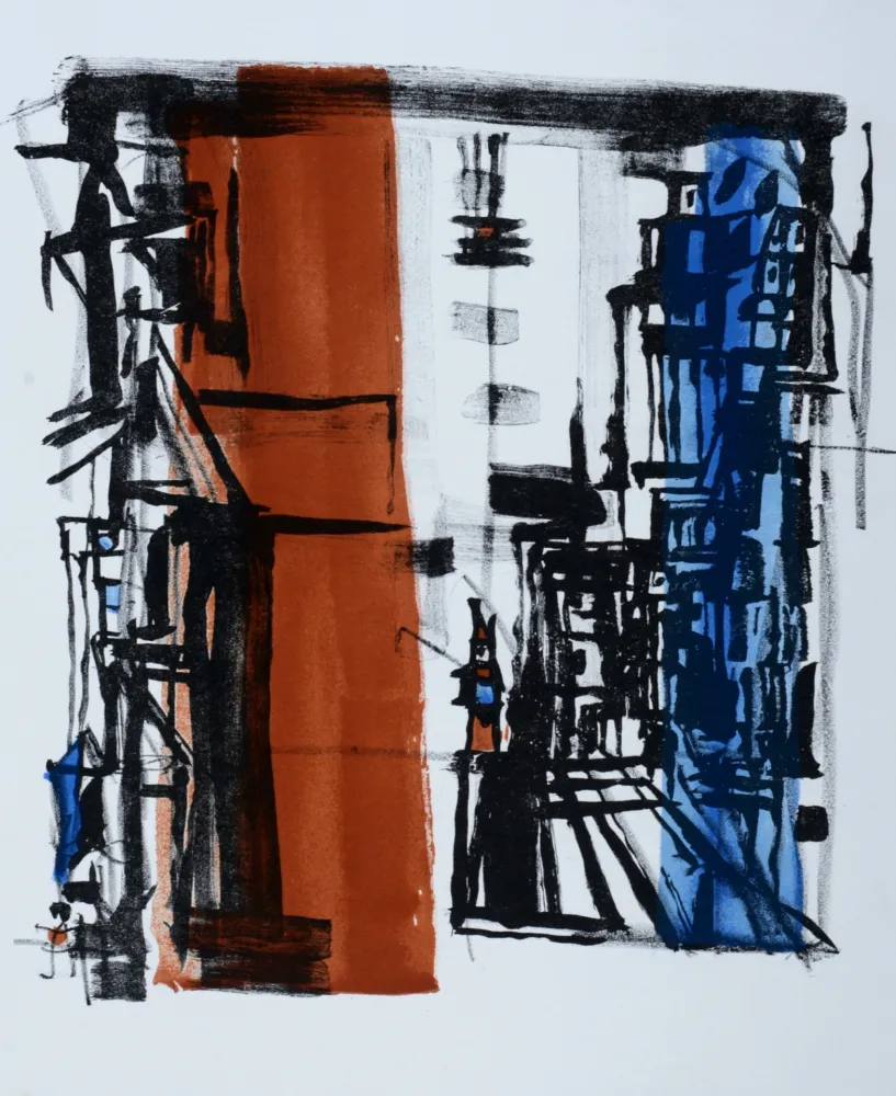 Lithograph Vieira Da Silva - Bellini, 1977