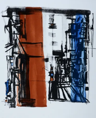 Lithograph Vieira Da Silva - Bellini, 1977