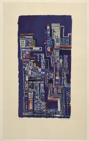 Lithograph Vieira Da Silva - Broadway