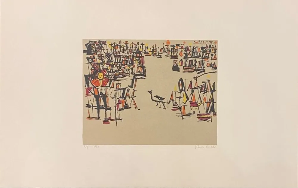 Lithograph Vieira Da Silva - Carnaval 