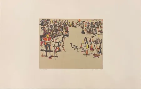 Lithograph Vieira Da Silva - Carnaval 