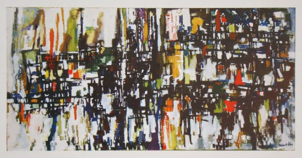 Rotogravure Vieira Da Silva - Jardin - 1955