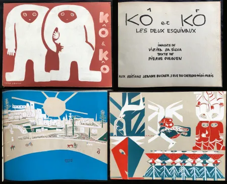 Illustrated Book Vieira Da Silva - KÔ & KÔ, les deux esquimaux. Aux éditions Jeanne Bucher, Paris 1933.