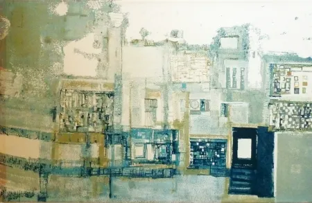 Lithograph Vieira Da Silva - Le vieux Lisbonne