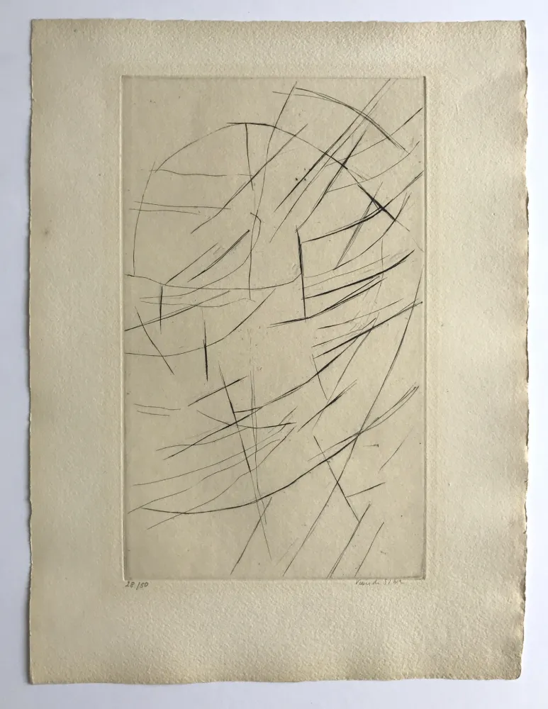 Etching Vieira Da Silva - Paroles peintes II