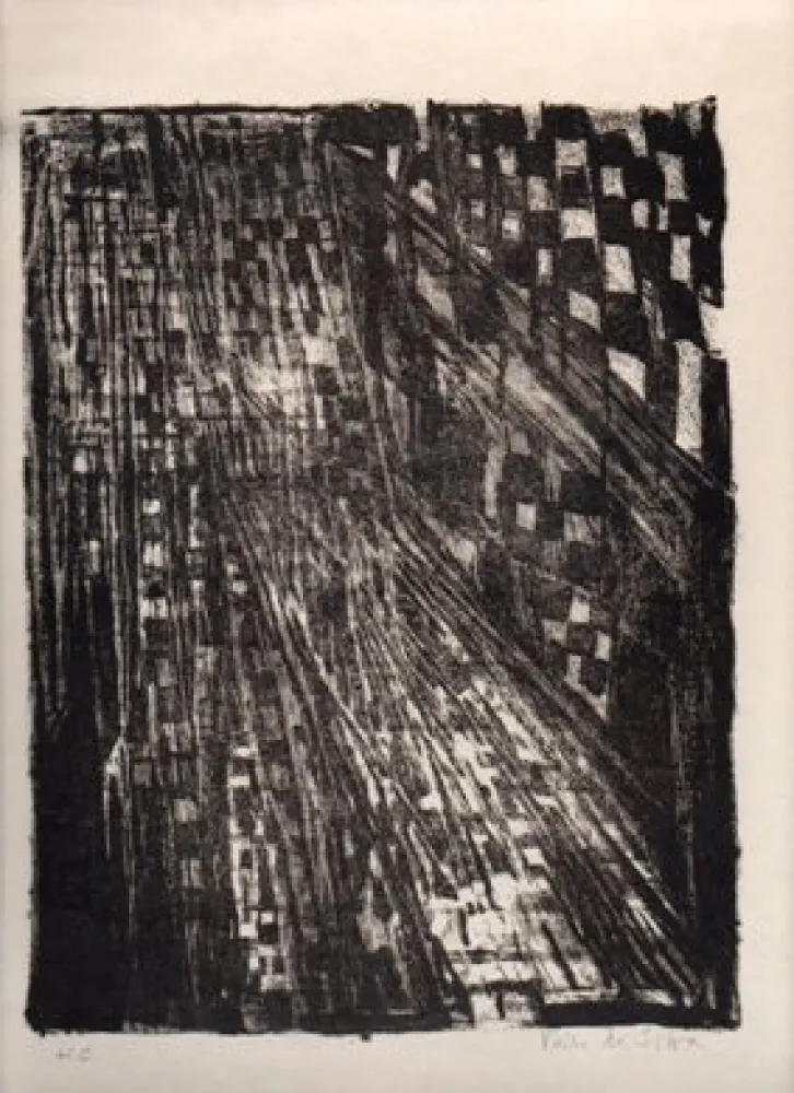 Lithograph Vieira Da Silva - Sans titre