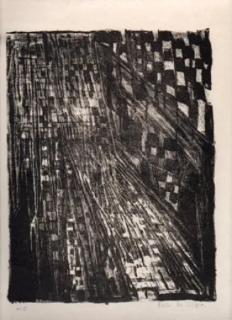 Lithograph Vieira Da Silva - Sans titre