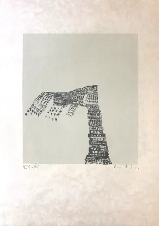 Lithograph Vieira Da Silva - Sans titre 3