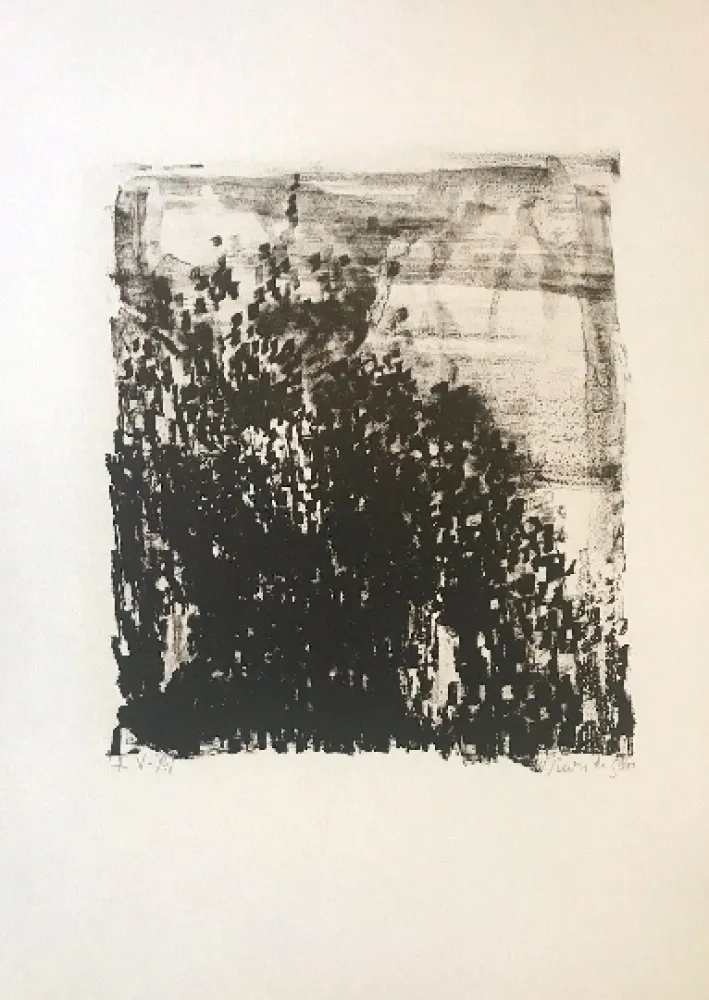 Lithograph Vieira Da Silva - Sans titre 4