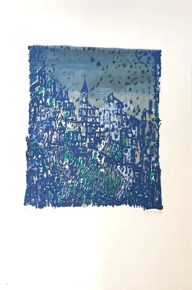 Lithograph Vieira Da Silva - Sans titre 7 