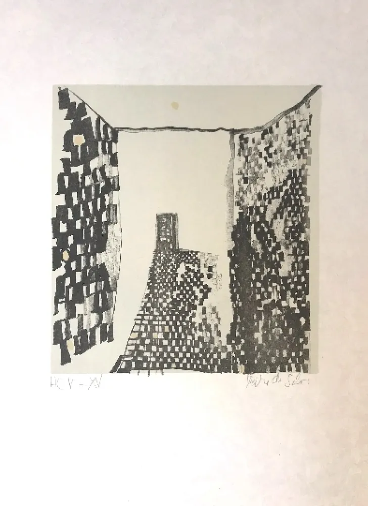 Lithograph Vieira Da Silva - Sans titre 9