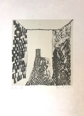 Lithograph Vieira Da Silva - Sans titre 9