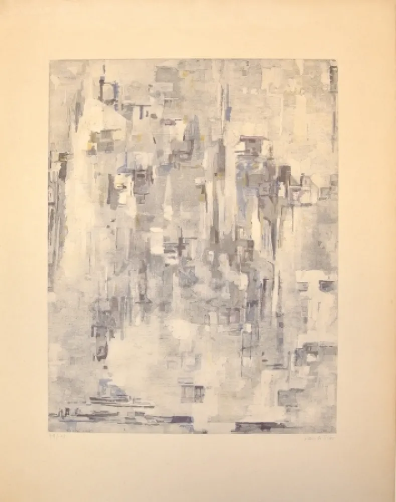 Etching And Aquatint Vieira Da Silva - Senza Titolo I