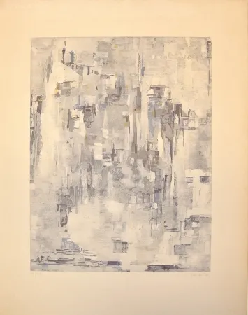 Etching And Aquatint Vieira Da Silva - Senza Titolo I