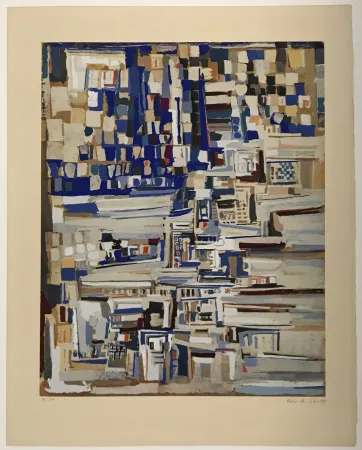 Lithograph Vieira Da Silva - Untitled