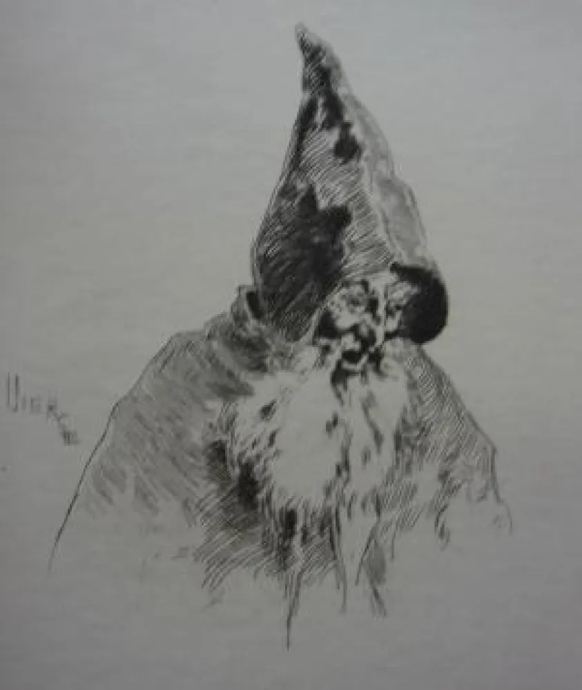 Etching Vierge - Gil Blas