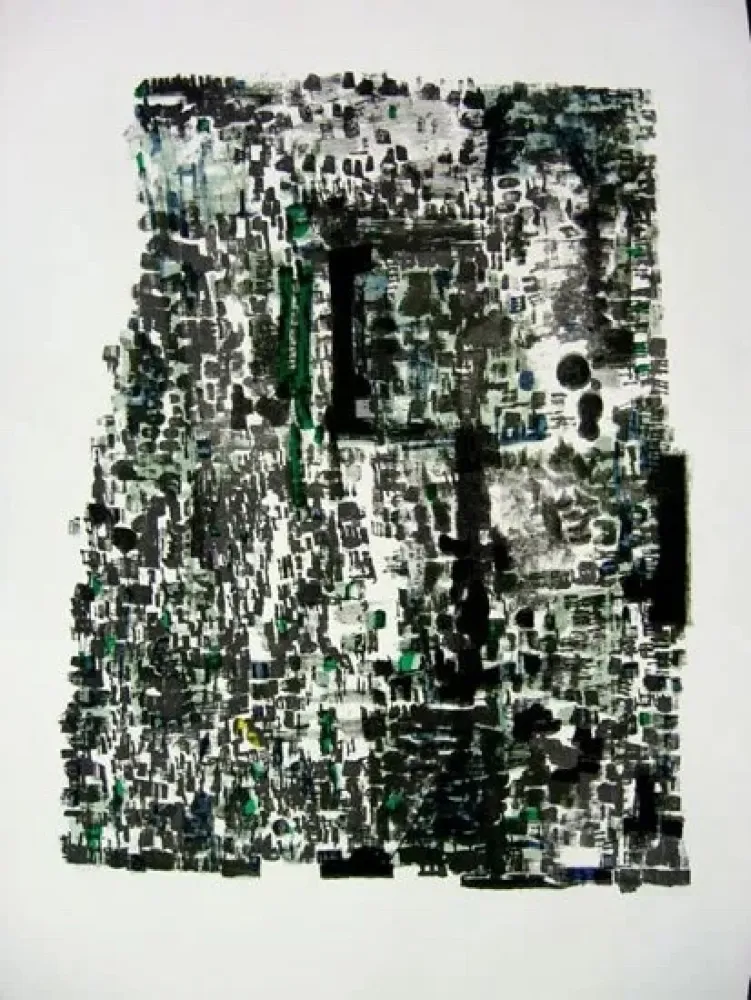 Lithograph Vierge - Grottes