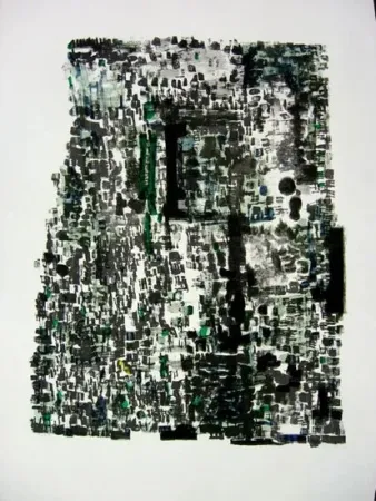 Lithograph Vierge - Grottes