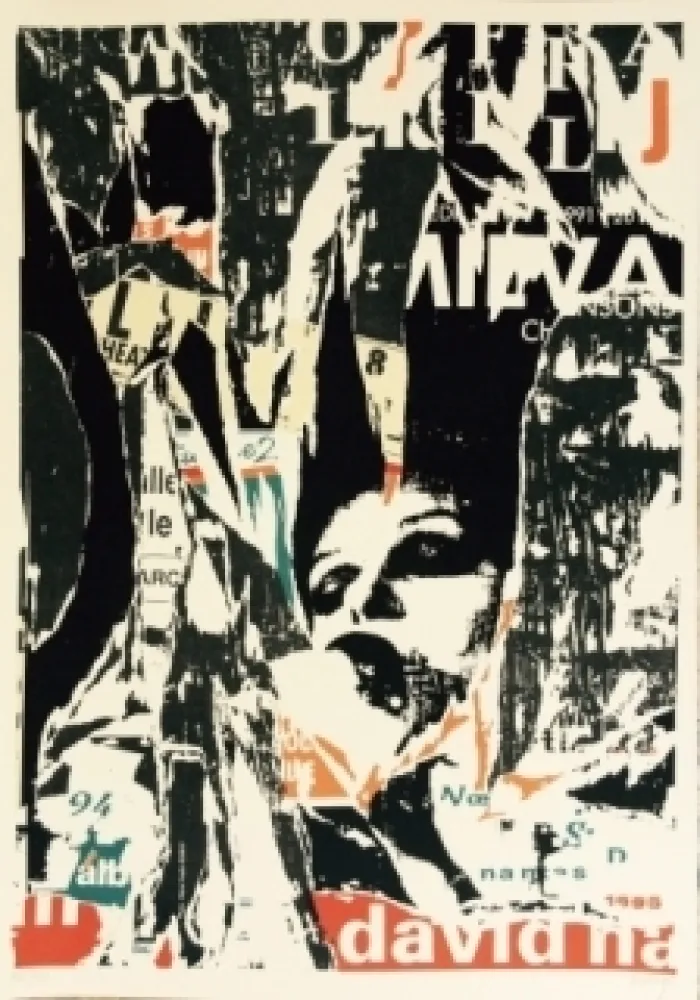 Lithograph Villeglé - Le cri ou opéra