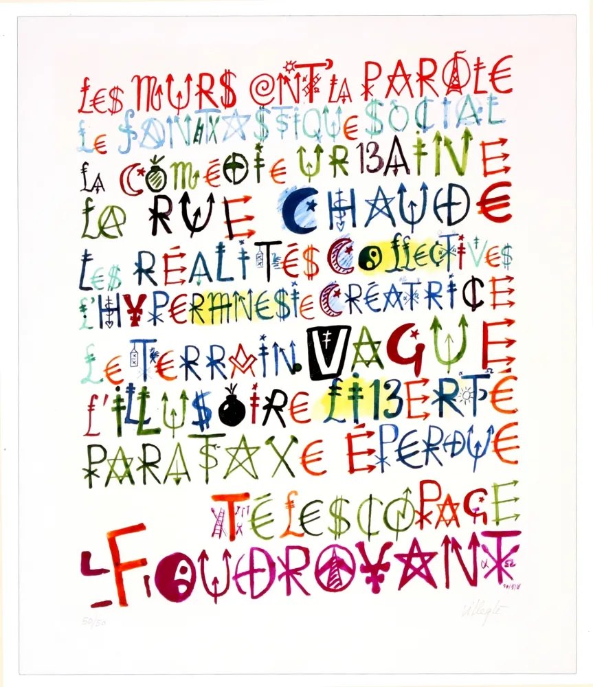 Numeric Print Villeglé - Sans titre