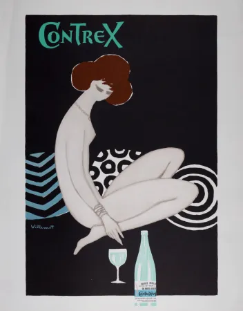 Lithograph Villemot - Contrex, c. 1980