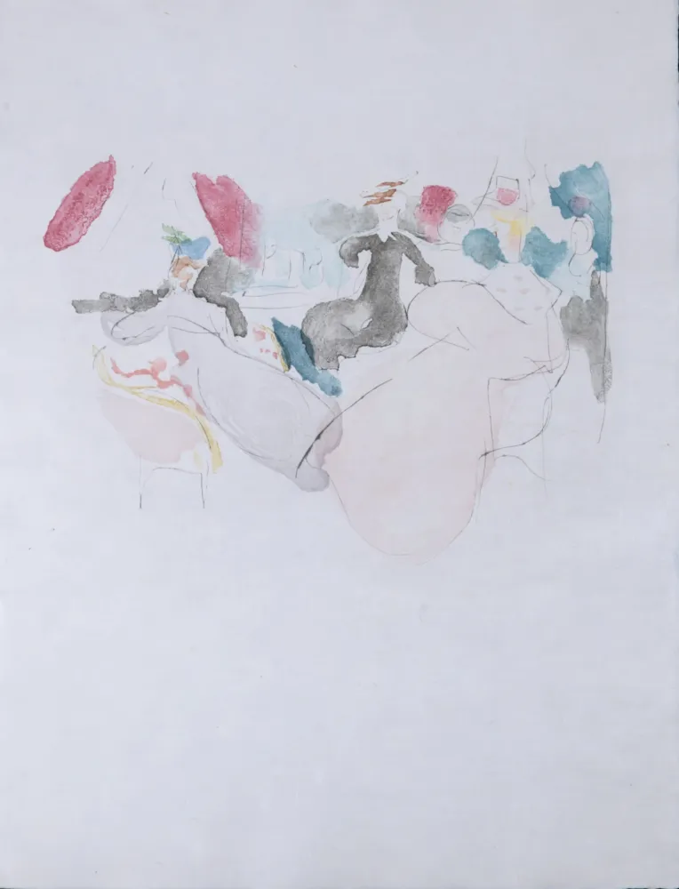 Etching Villon - 3 Figures, 1962