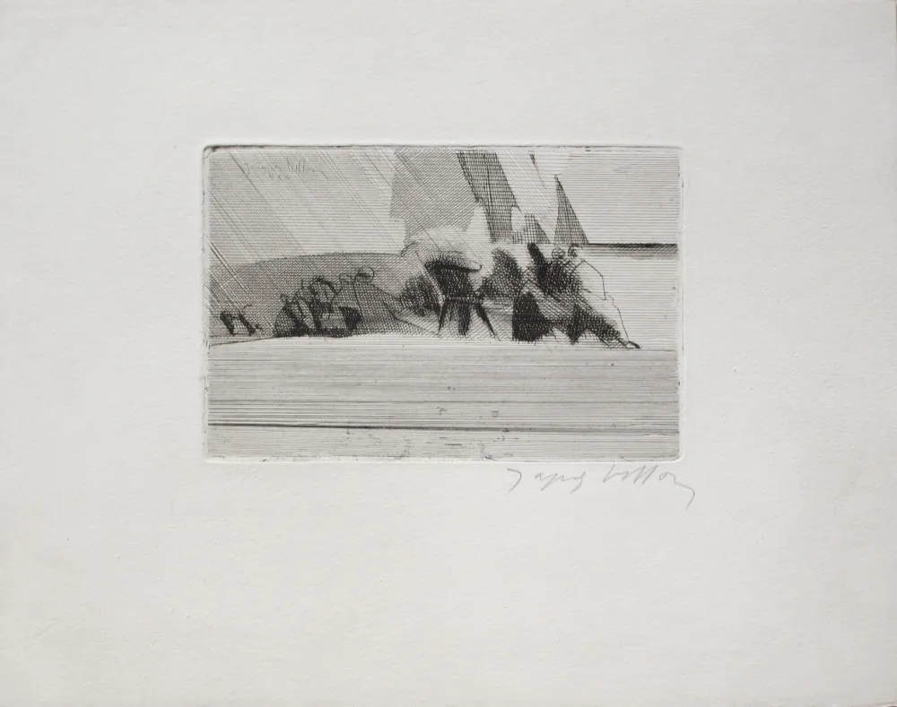Etching Villon - Bord de mer