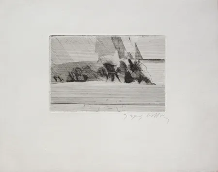 Etching Villon - Bord de mer