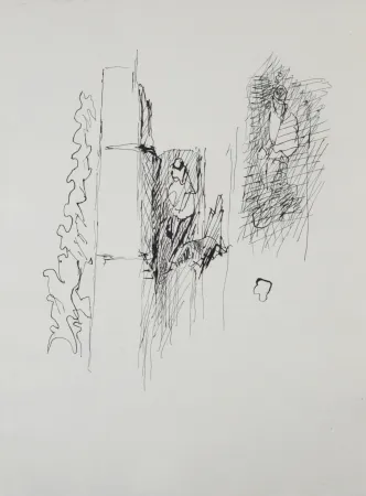 Etching Villon - Composition, 1962