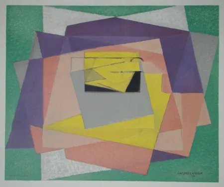 Lithograph Villon - Composition