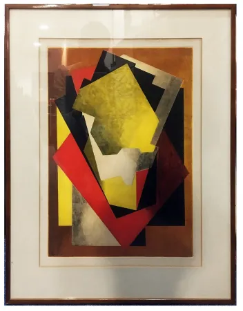 Etching And Aquatint Villon - Composition Cubiste (1927)