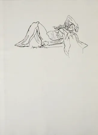 Etching Villon - Figure, 1962