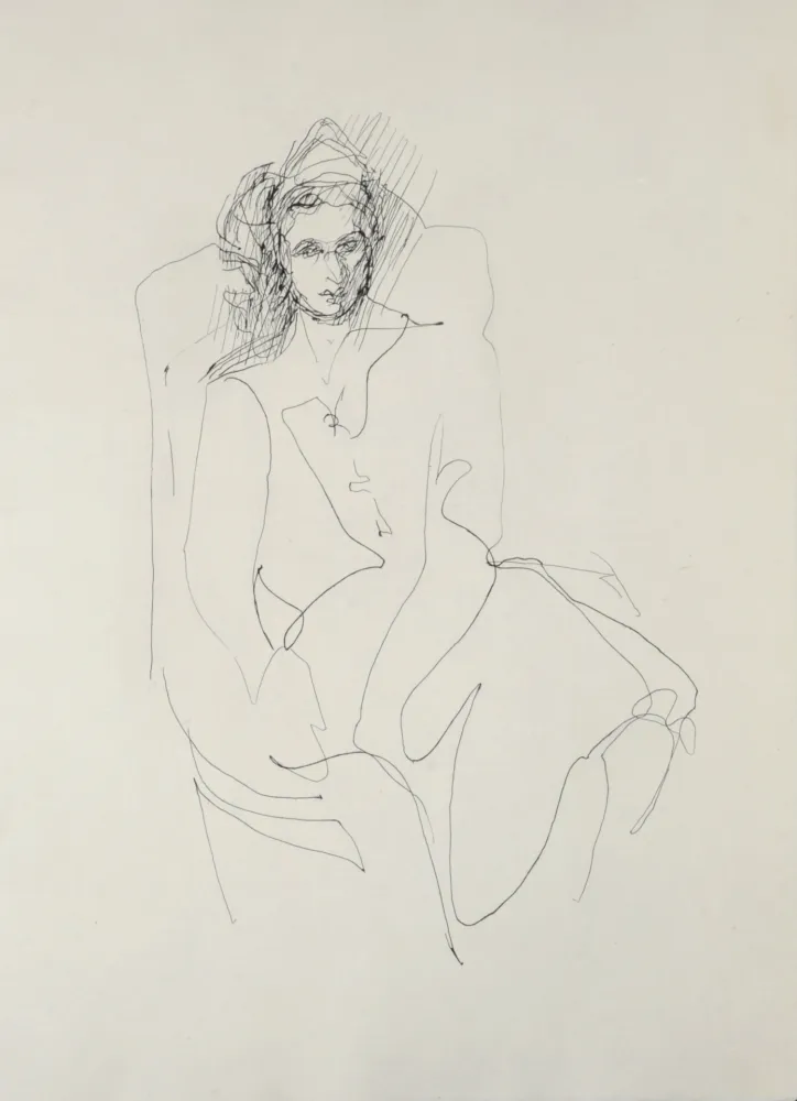 Etching Villon - Figure, 1962